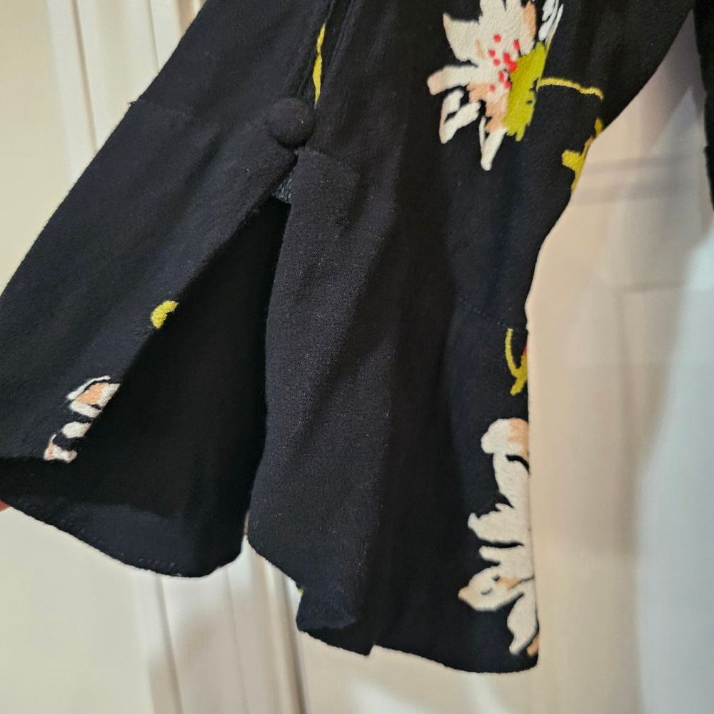 Free People Time on My side wrap dress size large one button has flaw Fairycore - Picture 3 of 11